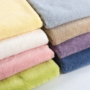 100% Polyester Solids The popular Shumei velvet fabric for home textile plush products