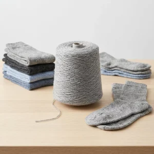 100% Polyester Spun Yarn 16S 2# Grey for Knitting & Weaving