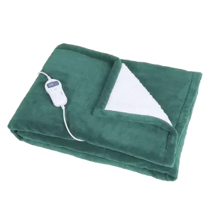 100% Polyester Super Soft Quilted Flannel Sherpa Electric Blanket Heated Throw Blanket Queen King Size for Winter