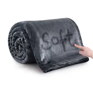 100% Polyester Super Soft Throw Blanket Flannel Bed Blanket for Decor