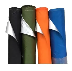 100% Polyester Taffeta Fabric Silver Coated 190T for Tent Umbrella Carrying Bags Dust Covers Rain Coats
