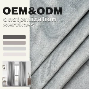 100% Polyester Textile Microfiber Woven Style Knitted Curtain Fabric Blackout Thermal Curtain Fabric