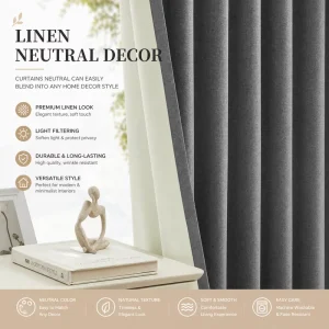 100% Polyester Thermal Insulated Light Blocking Grommet Modern Style All Season Sleep Compliant for Comfort Blackout Curtains