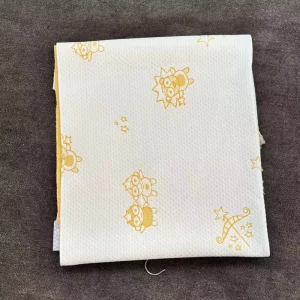 100% Polyester Tricot Knitted Yarn Dyed Jacquard Stretch Home Textile Cartoon Cute Mattress Cover Fabric for Kids 280 GSM