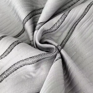 100% Polyester Tricot Yarn Dyed Jacquard Stretch Home Textile Mattress Ticking Fabric Cover 260 GSM