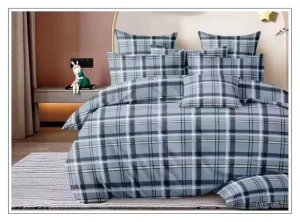 100% Polyester Tufted Striped 200TC 3 Piece Duvet Cover Set for Hotel & Home Use OEKO TEX Certified