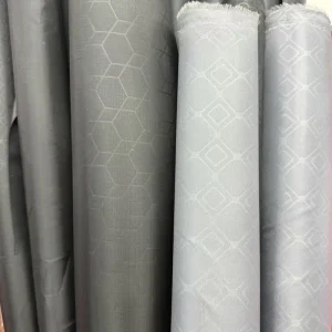 100% Polyester Twill Taffeta Embossed Lining Fabric for Bags Suits Coat Luggage