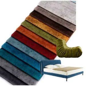 100% Polyester Velboa Embossed Sofa Upholstery Velvet Fabric Micro Printed Embossed Organza Holland Velvet Fabric for Home Deco