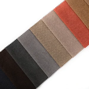 100% Polyester Velvet Sofa Fabric Plain Style Upholstery Fabrics for Sofas Furniture Knitted Warp Technique Bronzed Pattern