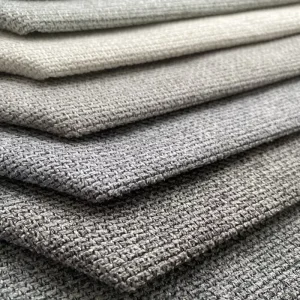 100% Polyester Velvet Upholstery Fabric Breathable Anti Static Woven Plain Style with Dyed Warp Knitted for Sofas