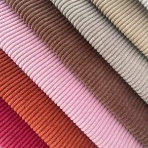 100% Polyester Warp Knitted Medium Weight Corduroy Velvet Flame Retardant Waterproof Sofa Upholstery Fabric for Home Textile Car