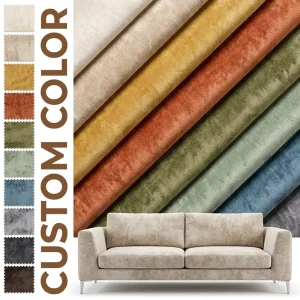 100% Polyester Water Repellent Sofa Velvet Fabric Warp Knitted Burnout Jacquard Style Dyed Pattern Velour Sofas
