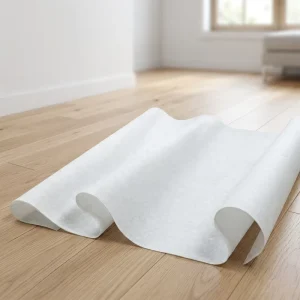 100% Polyester Waterproof Breathable Eco Friendly Nonwoven Plain White Sticky Felt Anti Pull Stain Resistant Tile Protection
