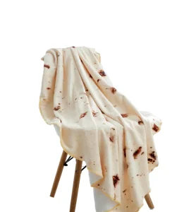 100% Polyester Winter Double Sided Solid Knitted Modern Fleece Pizza Food Funny Gifts Kids Four Seasons Portable Throw