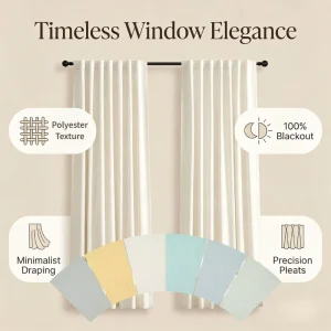 100% Polyester Woven Blackout Waterproof Flame Retardant Curtains Energy Saving Thermal Insulation Black Fabric Curtain Fabric