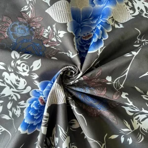 100% Polyester Woven Brushed Fabric Disperse Print OEKO-TEX Certified Lightweight Bedsheet and Curtain Fabric Made in China