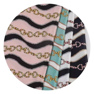 100% Polyester Woven Digital Print Designer Printing Twill Satin Fabric
