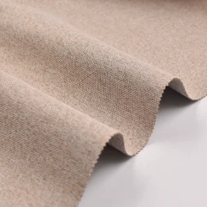 100% Polyester Woven Linen-Like Fabric Double-Sided Backing Medium Weight 250gsm Blackout Curtain Upholstery Fabric