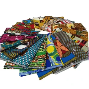 100% Polyester Woven Plain Super African Wax Print Fabric for Home Textile