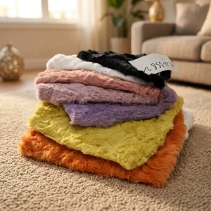100% Polyester Woven Sherpa Fleece Soft Faux Fur Plush Fabric for Upholstery Home Textile for Soft Toys Pillows Home Decor