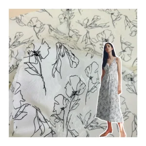 100% Polyester Woven Technique Embroidery Fabric All Soft Stretch Plain Style Knitted Weft PE Coated Medium Weight Women Home