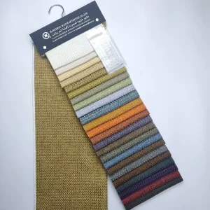 100% Polyester Woven Upholstery Chenille Fabric 490GSM Heavyweight Wrinkle Resistant Custom Dyed Modern Plain Sofa