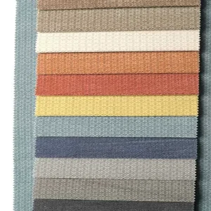 100% Polyester Yarn Dyed Chenille Jacquard Knitted Breathable Blackout Flame Retardant Eco Friendly 300gsm Minimalist Upholstery