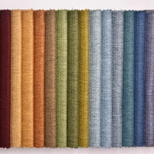 100% Polyester Yarn Dyed Knitted Fabric Home Textile Upholstery Sofa Chair Linen Type Cloth 275GSM for Boys & Girls Car Use