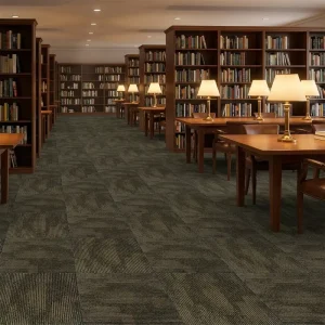 100% Polypropylene Loop Pile Carpet Tiles PET Friendly Stain Resistant Office Commercial Square Carpet Tiles