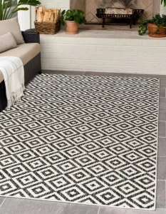100% Polypropylene Outdoor Patio Rugs Outdoor Area Rug Non Slip Portable Outdoor Carpet