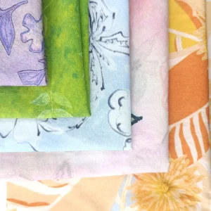 100% Pure Combed Cotton Woven Poplin Mini Floral Printed Organic Lightweight Soft Fabric Shirt Home Decor Craft