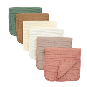 100% Pure Cotton Baby Towel Super Soft Absorbent Lint Free Newborn Washcloth Suitable for Baby Face Wipe Bath Burp Cloth