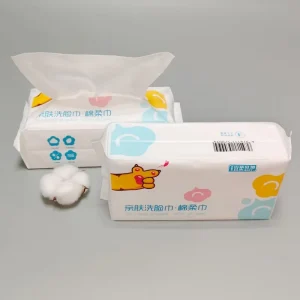 100% Pure Cotton Cotton Tissue 80pcs OEKO-TEX Certified for Professional Makeup Removal Private Label Solution