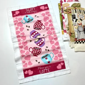 100% Pure Cotton Eco-Friendly Quick-Dry Cut-Pile Tea Towel Cartoon Vegetable Printed Absorbent Kitchen Towel