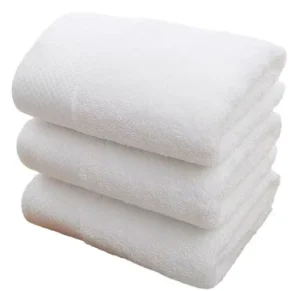 100% Pure Cotton Hotel Bath Towel Set Quick Dry & Jacquard Technique Customized Logo High End White Hotel Washcloths