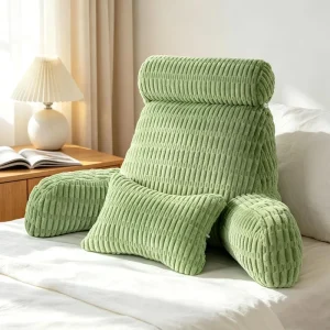 100% Pure Cotton Removable Cover Back Support Reading Wedge Pillows