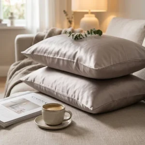 100% Pure Mulberry Silk Pillowcase Anti Wrinkle Copper Ion Infused Silk Pillow Case Factory Custom Logo Silk Cover
