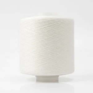 100% Recycled Polyester Poly Poly Corespun (SPP) Sewing Yarn Thread Post consumer Polyester Raw White for Jackets