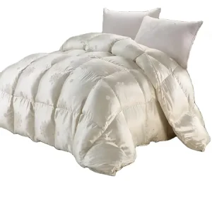 100% Silk Jacquard Winter Use Down Duvet Warm Modern Luxury Soft Quilt Comforter for Home and Hotel