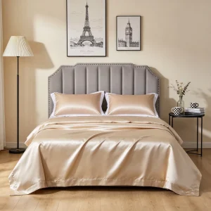 100% Silk Printed Handmade Woven Skin Friendly Luxury All Season Hotel & Home King Size Bedding Set