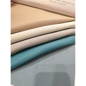 100% Solid Polyester Woven Heavyweight Dyed Home Blackout Curtain Fabric Roll High Quality Textiles