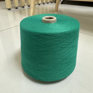 100% Spun Polyester Dyed Yarn 50s 30s 40s 20s Black Red Blue Green Colors for Clothing Fabric Knitting Manufacturer in China