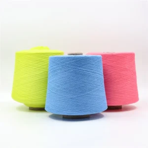 100% Spun Polyester Yarn Raw White Recycled Ring Spun Polyester Yarn 32S 2 High Strength for Knitting Sewing Weaving