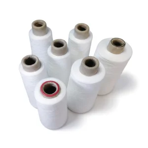 100% Spun Polyester Yarn Stable Strength Textile Material for Making Household Apparel Sewing Thread Custom Count Acceptable