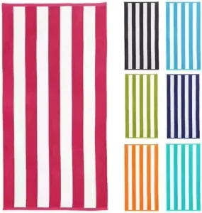 100% Thick Cotton Custom Design Turkish Beach Towels Cotton Extra Large Beach Travel Hut Stripe Towels