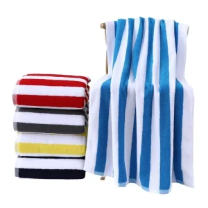 100% Thick Cotton Custom Design Turkish Beach Towels Cotton Extra Large Beach Travel Hut Stripe Towels