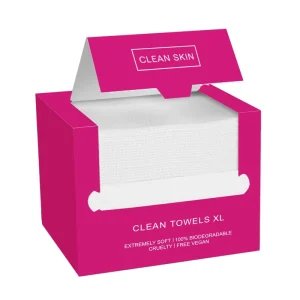 100% USDA Biobased Cotton Tissues 50ct Disposable Face Towelette Washcloth Nonwoven Makeup Remover Dry Wipes OEKO TEX Salon