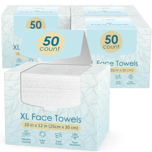 100% USDA Biobased Face Towel XL Disposable Face Towelette Dry Wipes