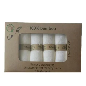 100% Viscose Bamboo Baby Washcloths Soft Reusable Absorbent Towels for Women’s Makeup Remover Hand Bath Towels