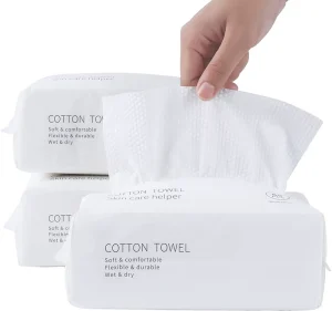 100% Viscose Paper Towel Disposable Cotton Face Towels Soft Pack Facial Cotton Tissue